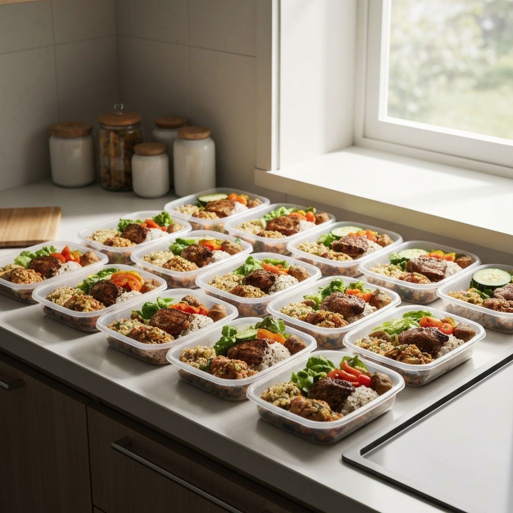 Organized meal containers for busy schedules